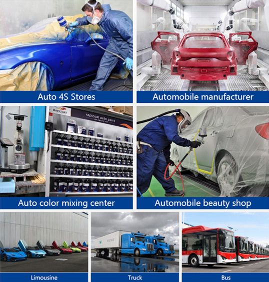 acrylic Ms High Solid Auto Body Vanish 2K Polyurethane Clearcoat Medium-High Solid Spray Primer Car Repair Clearcoat Shinning Finish Used