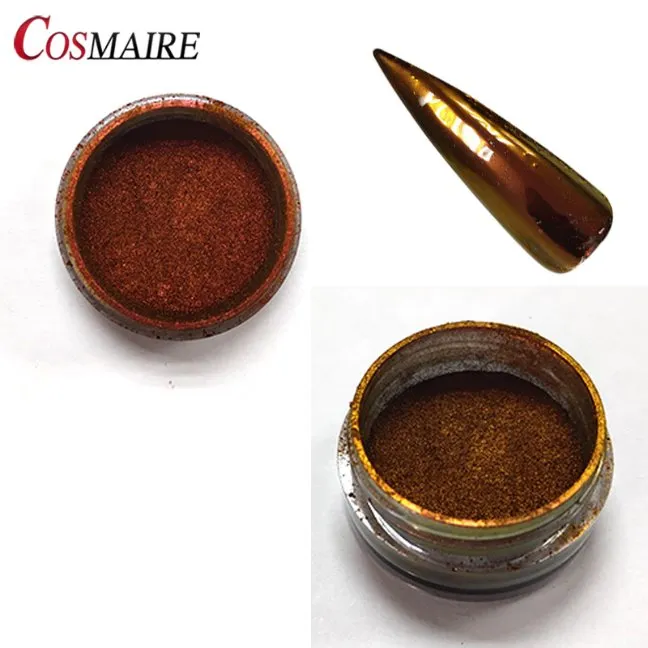 Best Selling Colorful Nail Pigment Chrome Holographic Chameleon Nail Powder