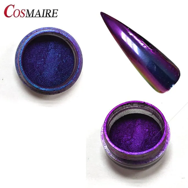 Best Selling Colorful Nail Pigment Chrome Holographic Chameleon Nail Powder