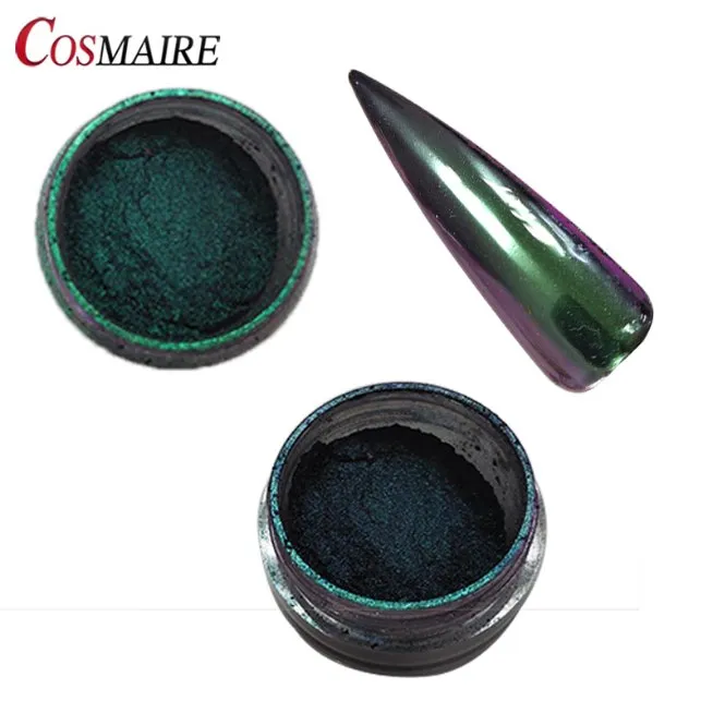 Best Selling Colorful Nail Pigment Chrome Holographic Chameleon Nail Powder