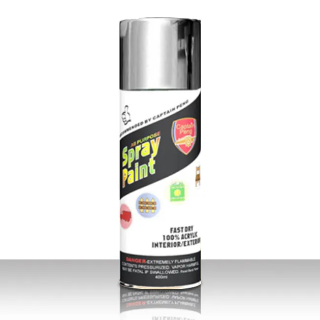 Captain Shenzhen Chemical Aerosol Acrylic Chrome Car Spray Paint