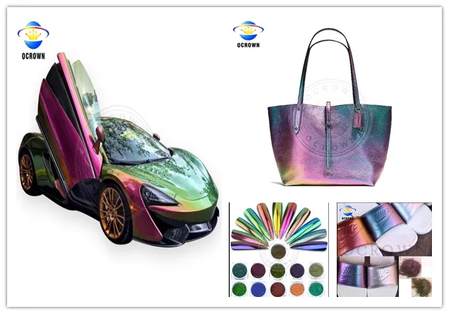 Chameleon Effect Eyeshadow Pigment Powder Cosmetic Color Shift Pearl Powder for Makeup