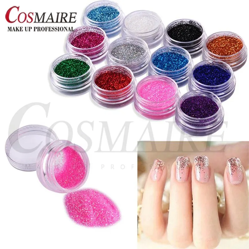 Cosmaire Nail Glitter Powder for Nail Polish/ Nail Gel