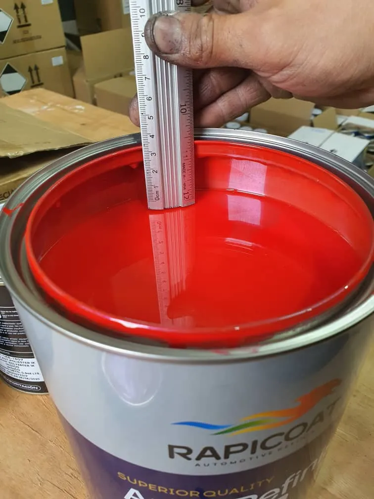Excellent Leveling Strong Brightness High Gloss 1K Basecoat Car Paint Metalic Multiple Red Colors