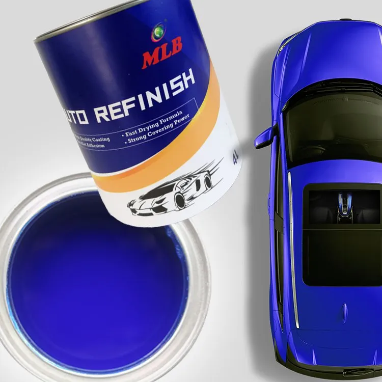 Factory Price Good High Adhesive Strength Film Forming Matter ISO 9001 2K Greenish Blue Car Paint for Sale