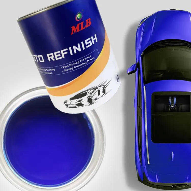 Factory Price Good High Adhesive Strength Film Forming Matter ISO 9001 2K Greenish Blue Car Paint for Sale
