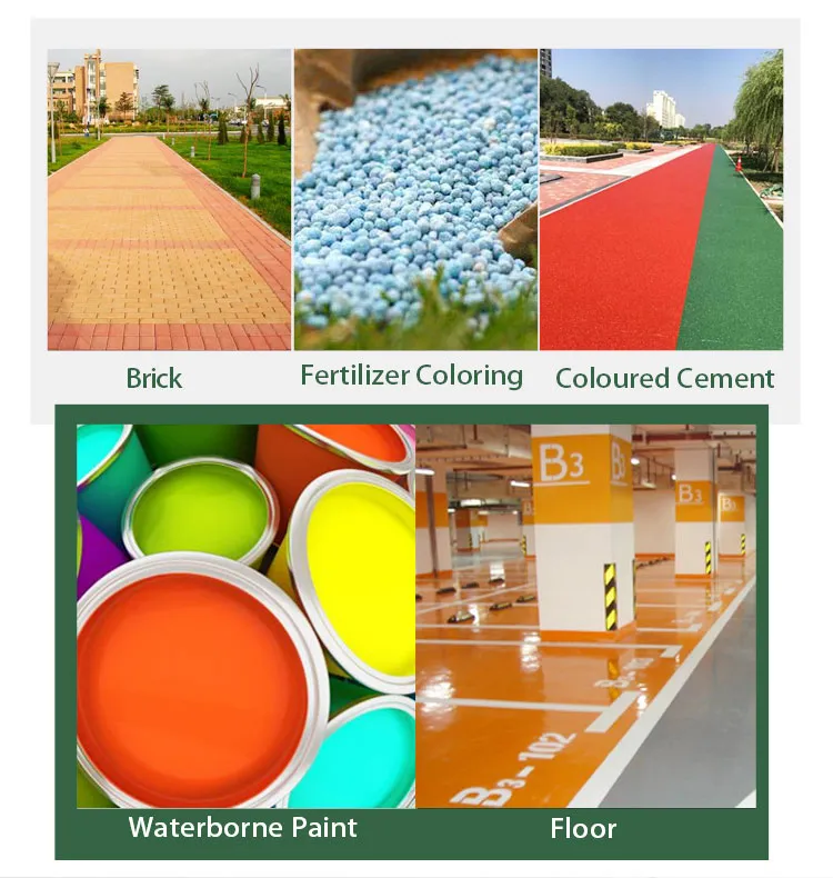Fe2o3 Powder Inorganic Pigment Iron Oxide Red/Black/Blue/Green CAS 1332-37-2 Ferric Oxide Pigment