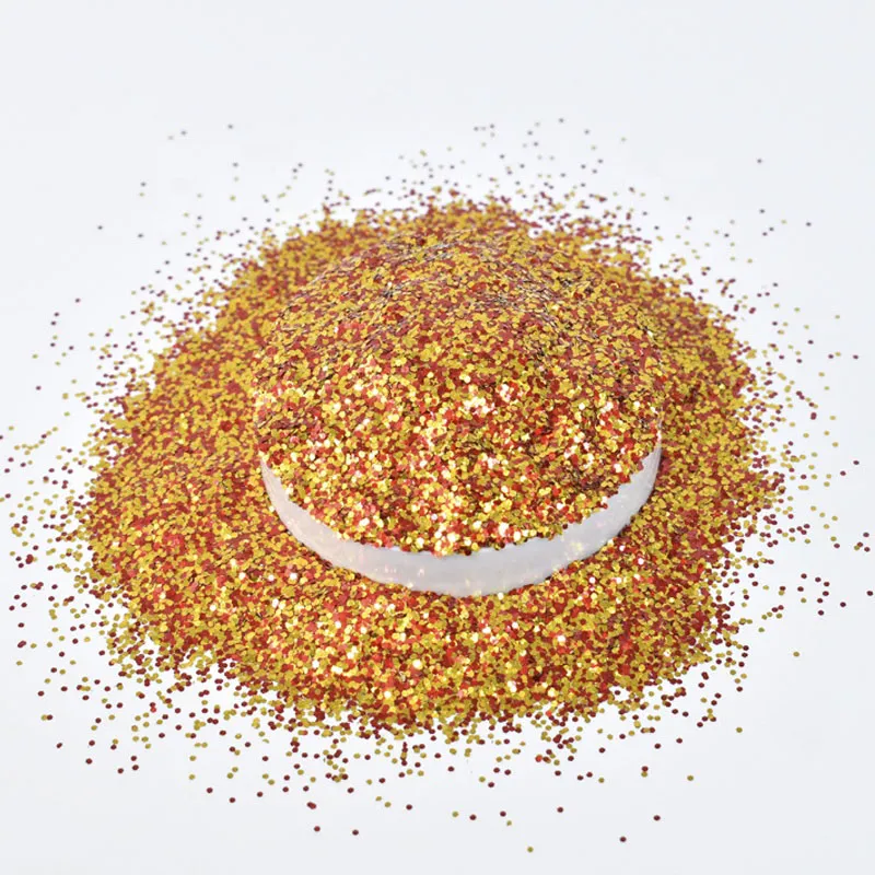 G6600 Aluminium Heat Resistant Temperature Colored Hexagonal Glitter Powder and Fablous Glitter Powder for Christmas Decoration