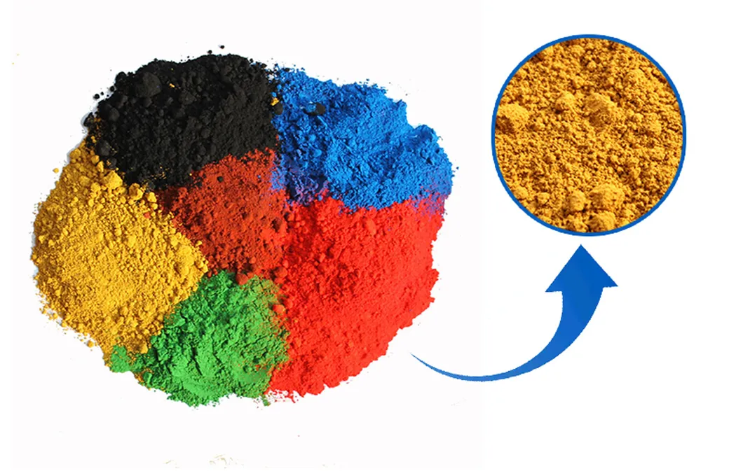 Grade I Iron Oxide Pigment Color Brick Pigment Floor Iron Oxide Yellow Iron Oxide for Cosmetics Studio