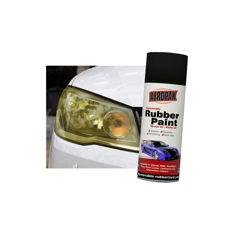 Headlight Rubber Aerosol Paint Cans 400ml with Advanced Techniques