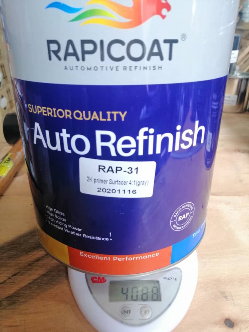 High Filling Excellent Inter-Layer Adhesion Fast Dry and Easy Sanding 2K Primer Colour Can Be Adjusted According The Top Coat Colours