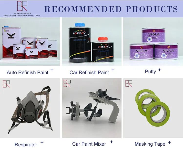 High Gloss Car Refinish Solid Color Spray Psint