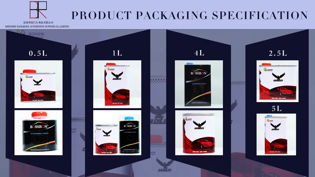 High Gloss Car Refinish Solid Color Spray Psint