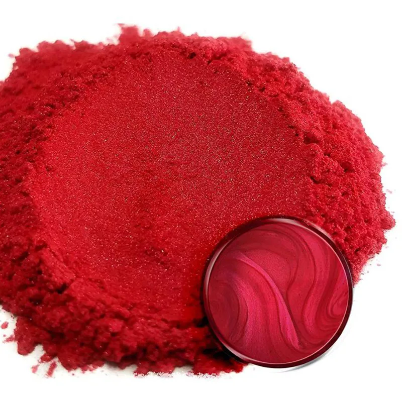 High Quality Iron Oxide Red Pearl Mica Powder Colorful Eye Lipstick Cosmetic Pigment for Eye Shadow