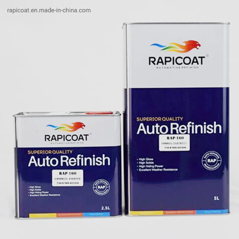 Higher Mixing Ratio with Thinner Fast Drying Good Gloss Slow Varnish Kit 2K Polyurethane Clearcoat Easy Spray High Hardness