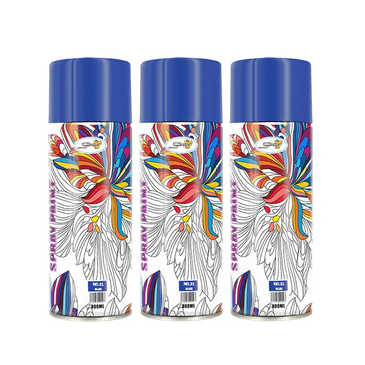 Indoor Decoration for Christmas 400ml Blue Color Spray Paint