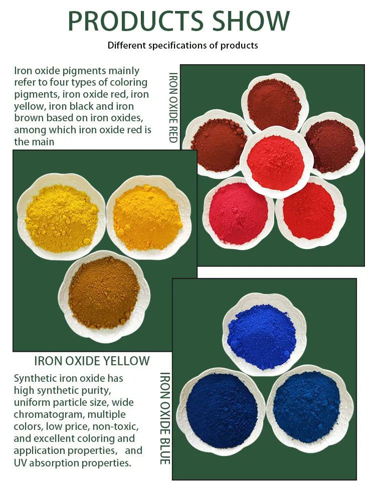 Ink Grade Inorganic Pigments Iron Oxide Powder for Ink Industry