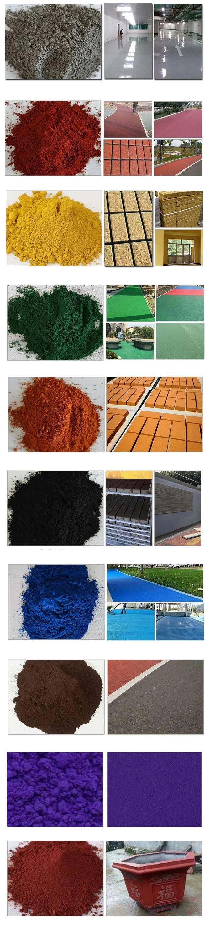 Iron Oxide Pigments, Color Concrete Pigments, Cement Products and Pigments