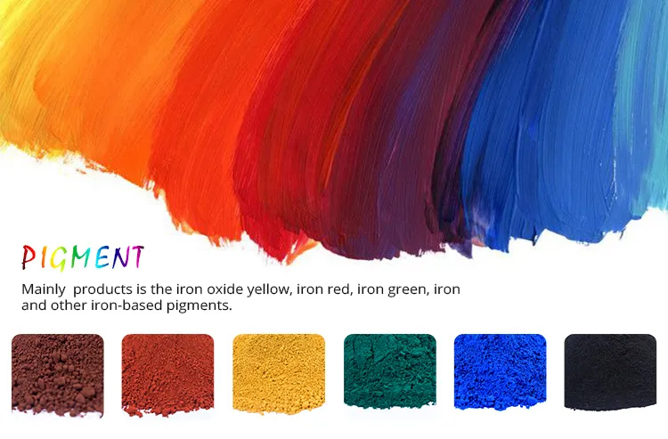 Iron Oxide Pigments, Color Concrete Pigments, Cement Products and Pigments