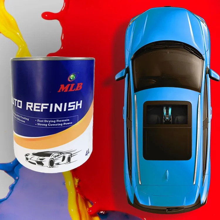 ISO 9001 High Adhesive Strength Film Forming Matter 2K Lake Blue The Car Paint Clear Coat