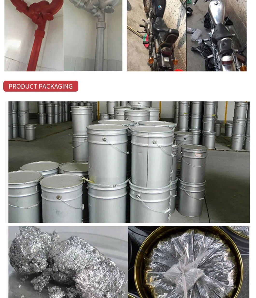 Metallic Leafing Aluminum Paste for Roof Coatings and Car Paint