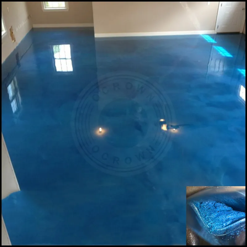 Ocrown Resin Art Metallic Epoxy Pigment Powder for Floor Coating