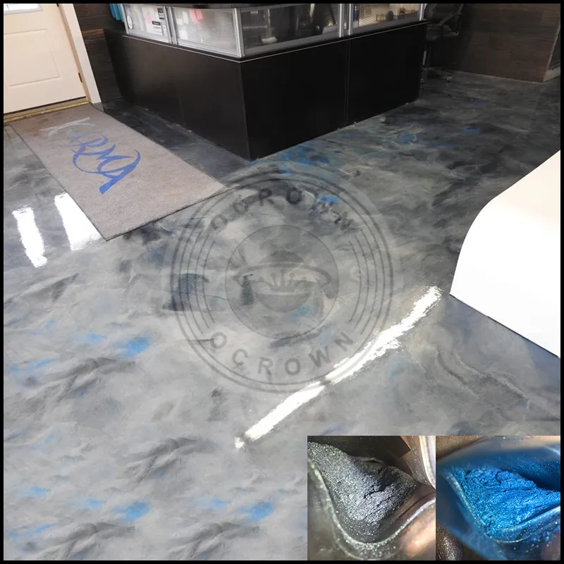 Ocrown Resin Art Metallic Epoxy Pigment Powder for Floor Coating