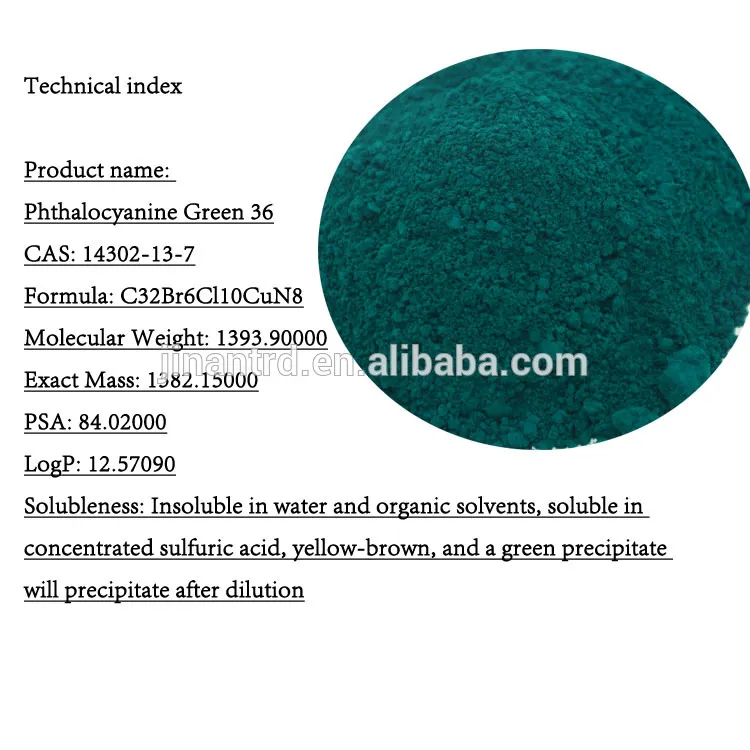 Organic Pigment Green7 Fast Green G Phthalocyanine Green G