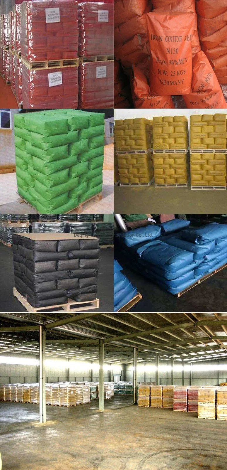 Pigments Red/Yellow/Black/Green/Blue Iron Oxide for Cement