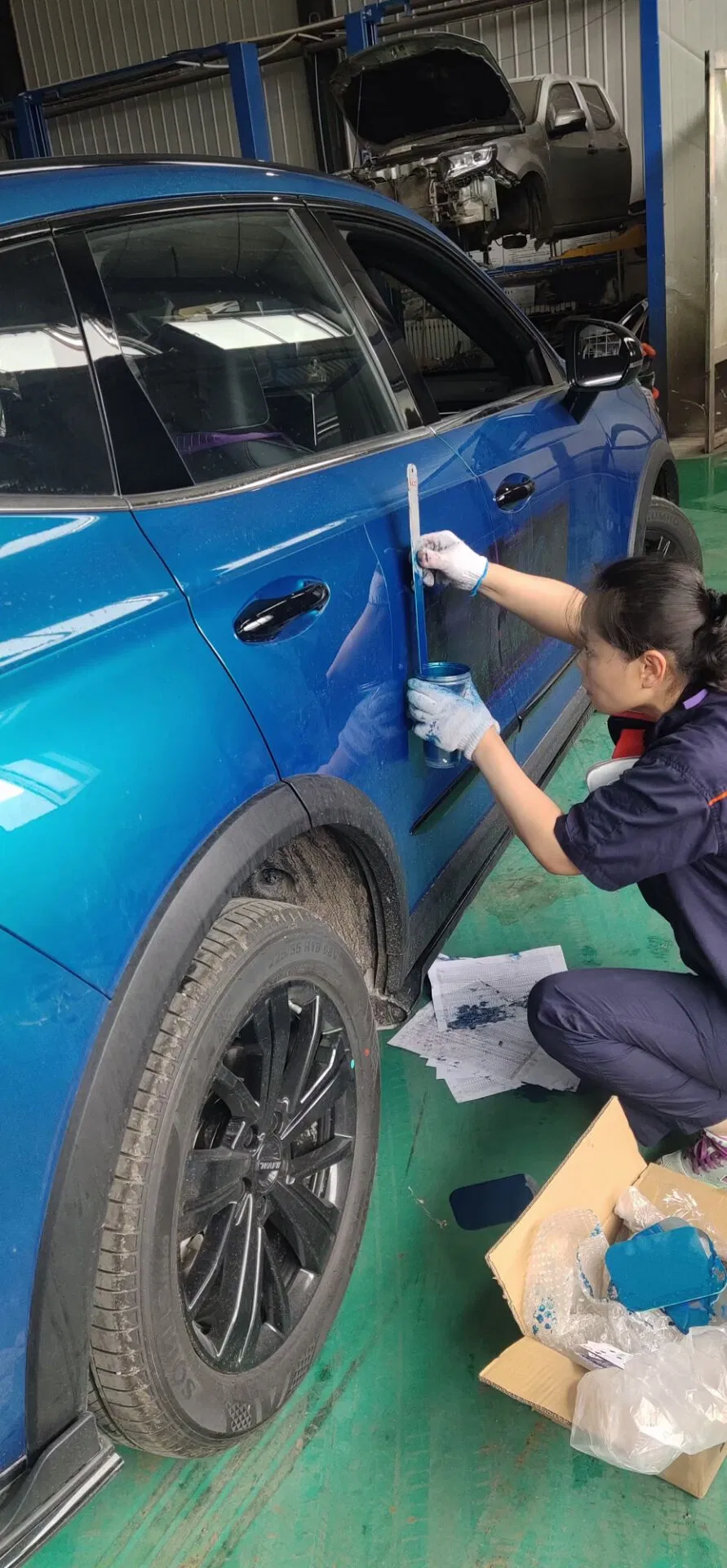 Polyester Putty Particularly Suitable for Galvanized Substrates on Passenger Cars Excellent Curing Hardness and Fine Smooth Surface Without Shrinkage