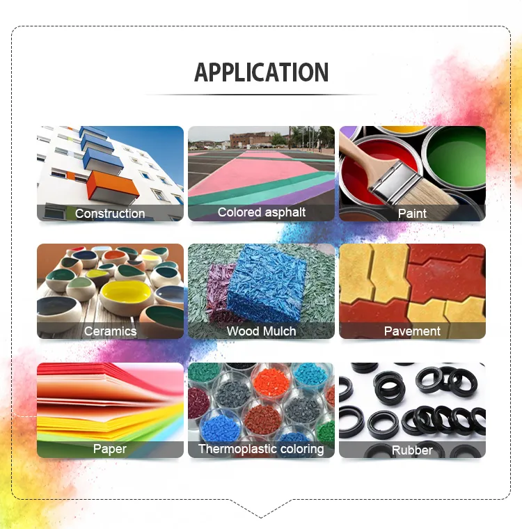 Price Inorganic Pigment Black 330 Iron Oxide for Paint Coating