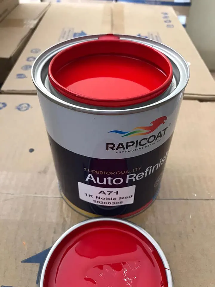 Rapicoat 1K Vivid Red Basecoat Car Coating Automotive Paint for Car Repair