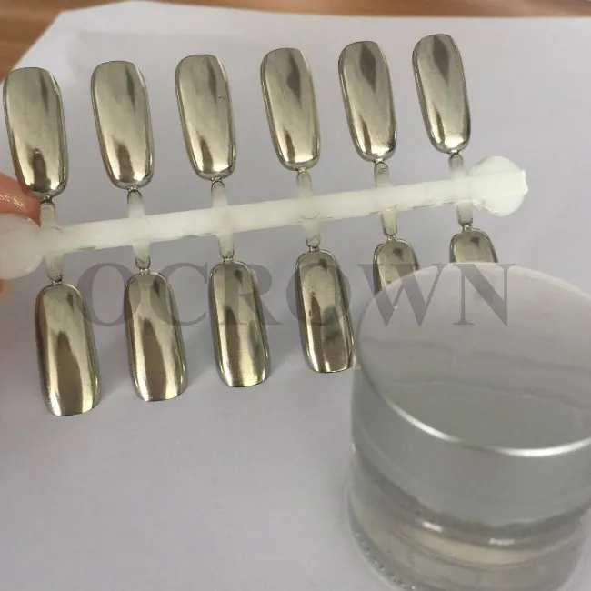 Silver Gold Nail Polish Mirror Chrome Pigment for Gel Polish