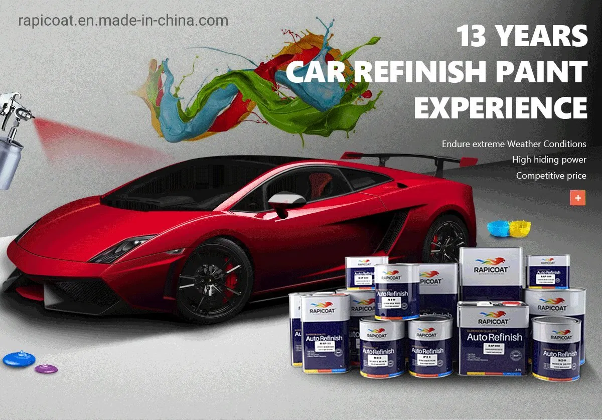 Spray Paints Car Paint Plastic Epoxy Primer Body Filler with Red Colour Based on Acrylic Resins