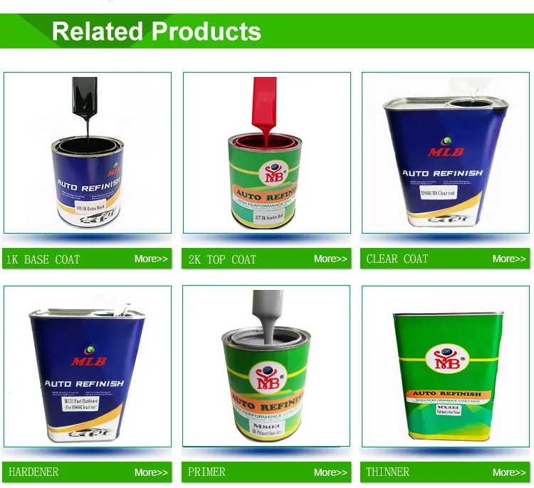 Wholesale High Adhesive Strength Film Forming Matter ISO 9001 2K Bluish Extra Black Car Paint Finishes