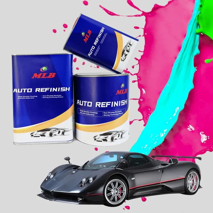 Wholesale High Adhesive Strength Film Forming Matter ISO 9001 2K Bluish Extra Black Car Paint Finishes
