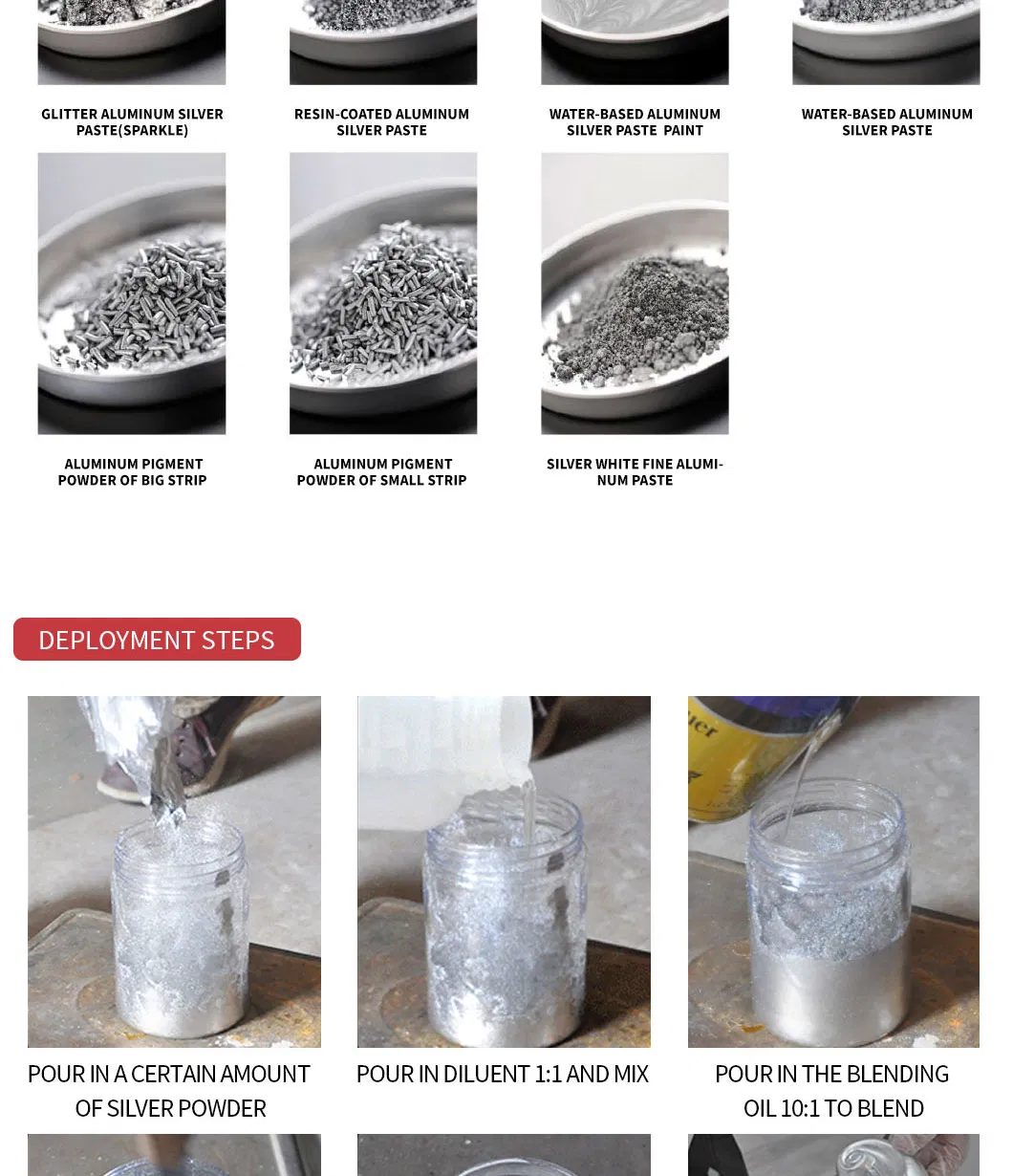 Xuqi Excellent Sparkling Silver White Aluminum Paste for General Industrial